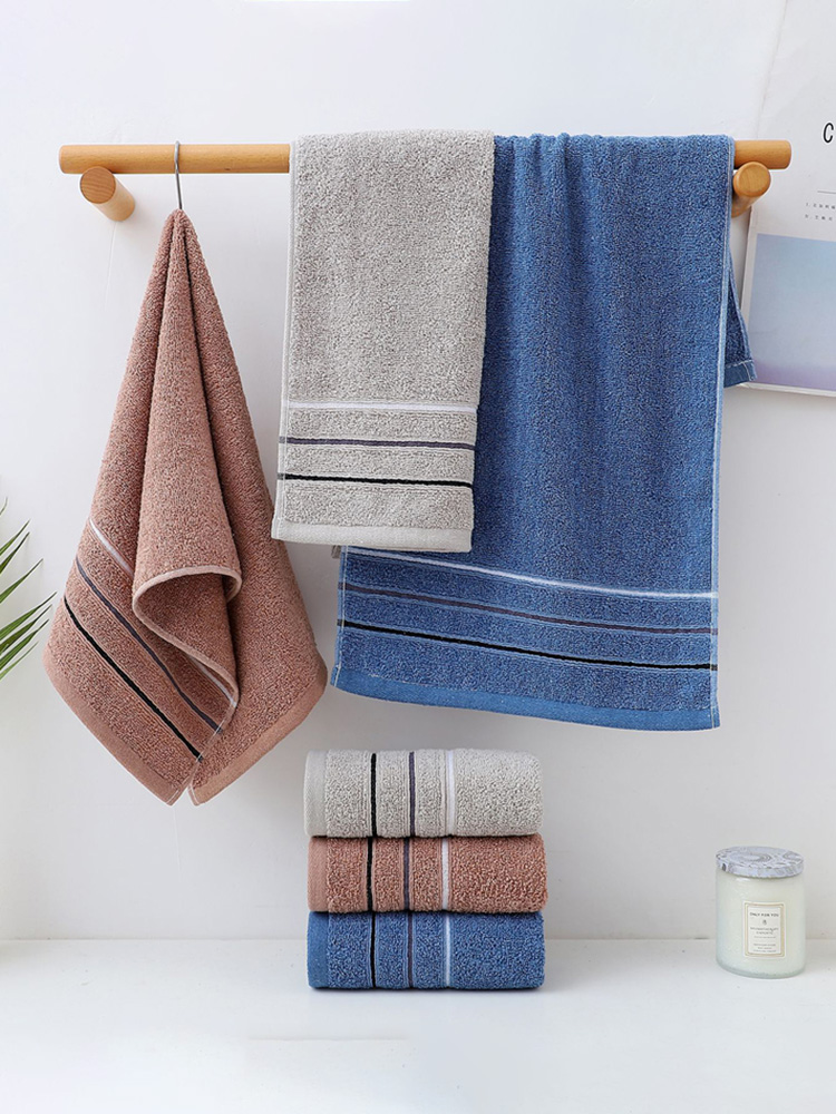 1パックプレミアムソフト吸水タオル、マルチカラーバス＆フェイ - Home Textiles Premium のレビューと価格
