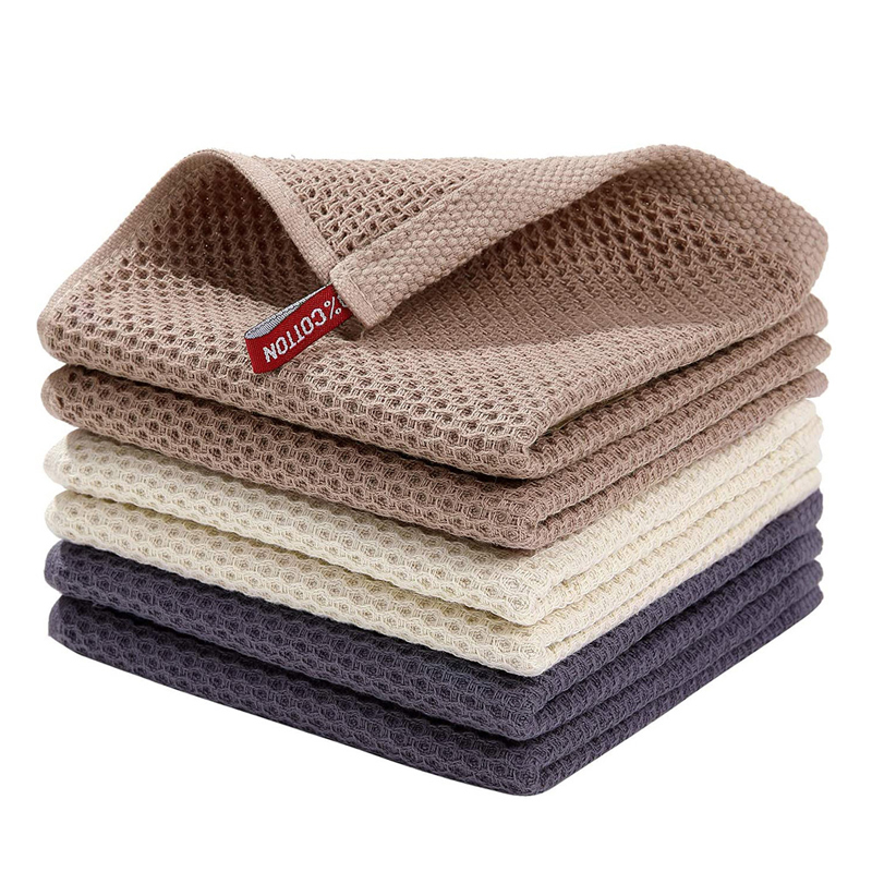綿タオルソフト吸収性ふきんキッチンふきんハニカム通気性洗顔タ - Home Textiles Face Towel のレビューと価格