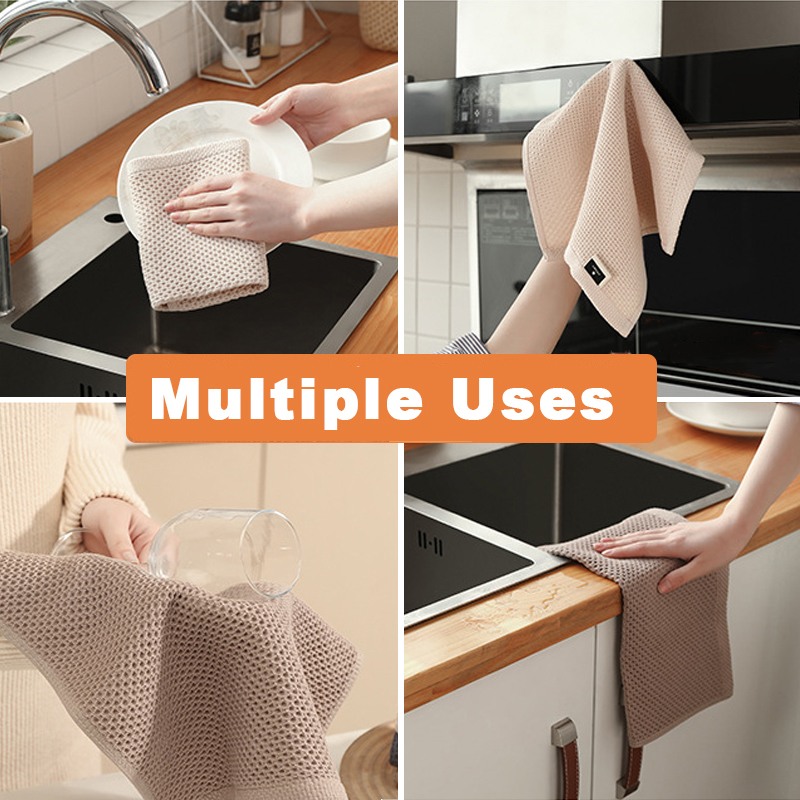 綿タオルソフト吸収性ふきんキッチンふきんハニカム通気性洗顔タ - Home Textiles Face Towel のレビューと価格