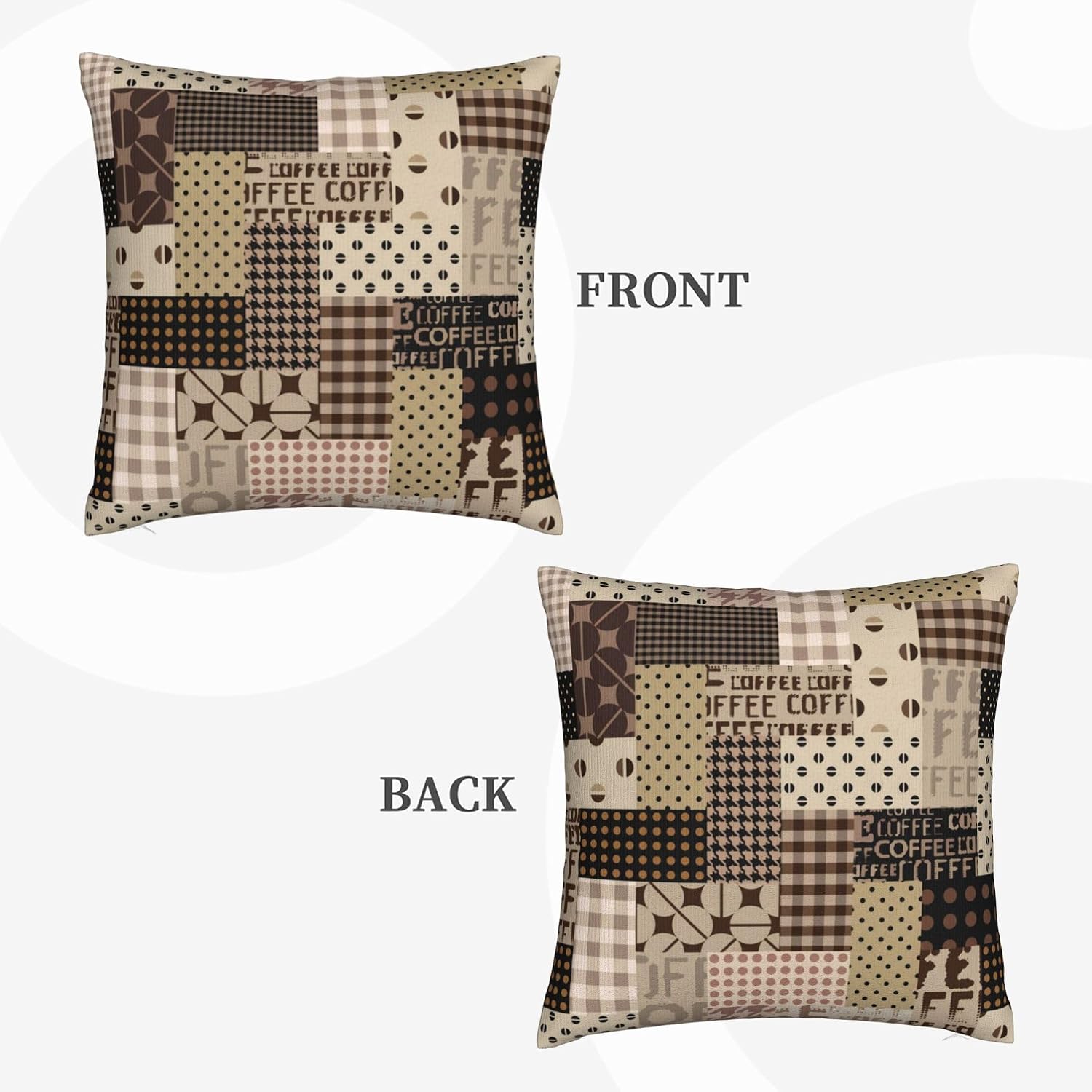 コーヒータイム用クッションカバー ヴィンテージポルカドット  - Pillow Insert 18X18 のレビューと価格