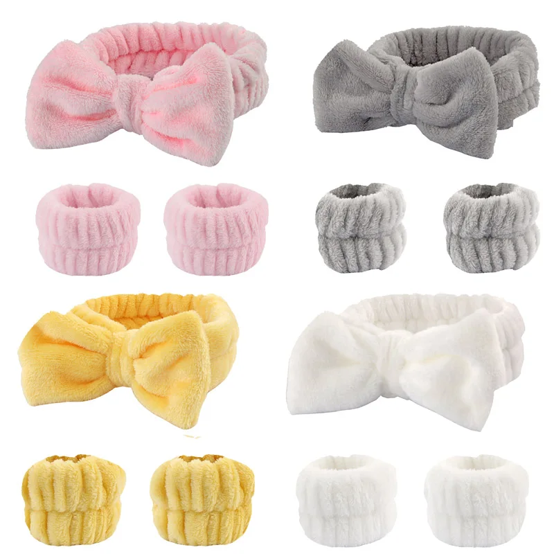 2 個再利用可能なスパ手首ウォッシュバンドソフトマイクロファ - Home Textiles Face Towel のレビューと価格