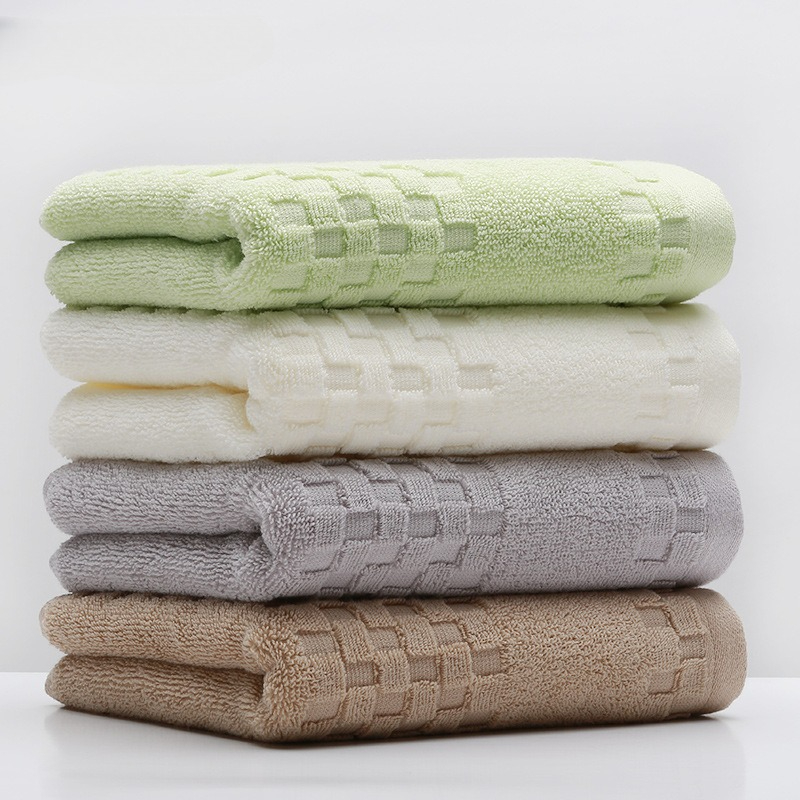 1PC ソフト純綿ハンドタオル無地フェイスタオル吸収性バスル - Home Textiles Face Towel のレビューと価格