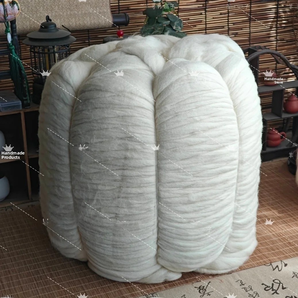 手作りウールフェルトベースウールストリップDIY詰め物ウール - Home Textiles Usa のレビューと価格