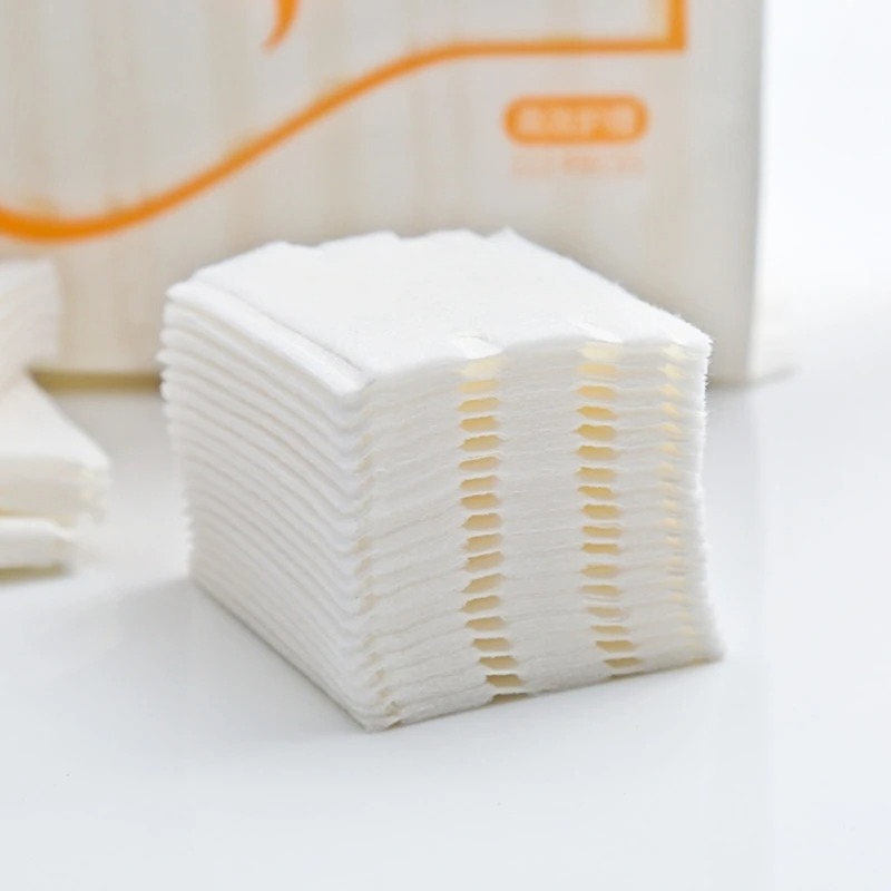 正方形の化粧品コットンパッドブランド超厚手のソフト 3 層使 - Home Textiles Face Towel のレビューと価格