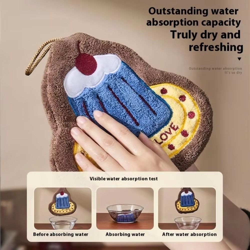 クリエイティブ漫画ハンドタオル厚手ソフト洗濯手洗いフェイスタ - Home Textiles Face Towel のレビューと価格