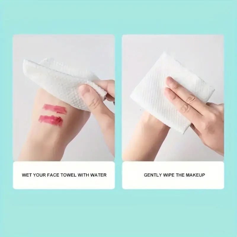 100/300 個使い捨て厚手の 100% 綿フェイスタオル - Home Textiles Face Towel のレビューと価格