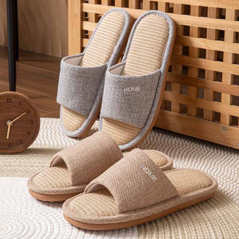 リネンプラットフォーム女性のスリッパハウス 2026 春夏デ - Home Textile のレビューと価格