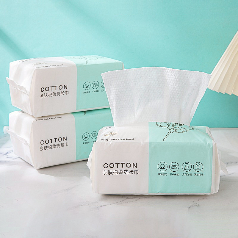 100ポンプ使い捨てフェイスタオル100コットンソフト生地旅 - Home Textiles Face Towel のレビューと価格