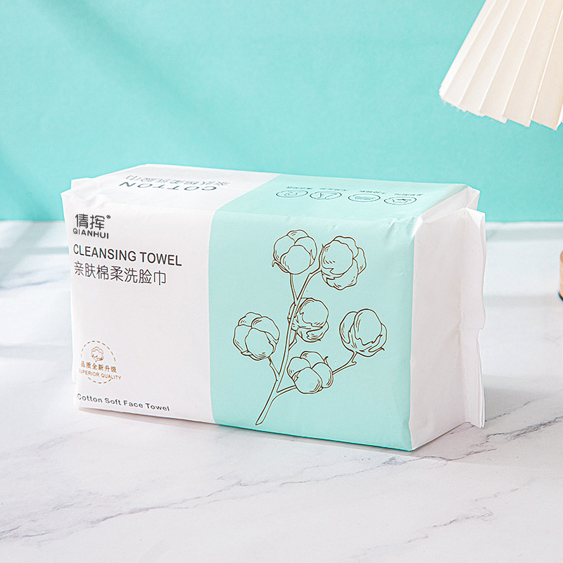 100ポンプ使い捨てフェイスタオル100コットンソフト生地旅 - Home Textiles Face Towel のレビューと価格