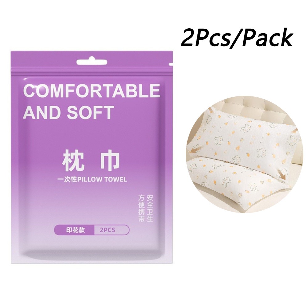 2 ピース/パックプレミアム厚みのある使い捨て枕カバー二層ソ - Home Textiles Premium のレビューと価格