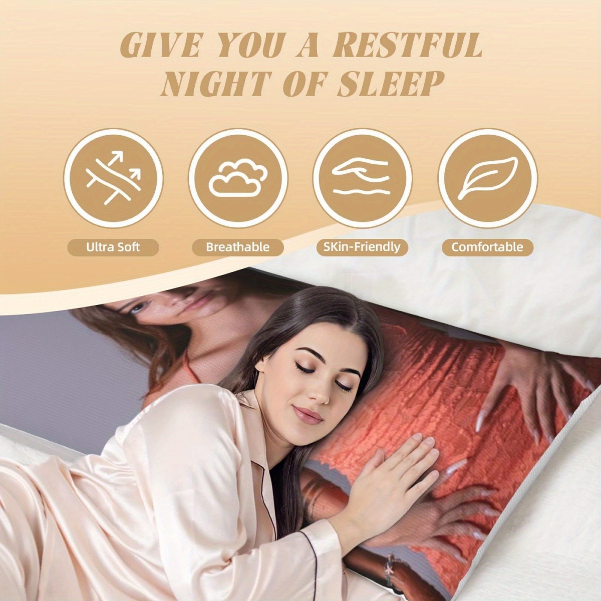 カスタム写真入りボディピローケース – モダンなデザインのプ - Home Textiles Usa のレビューと価格