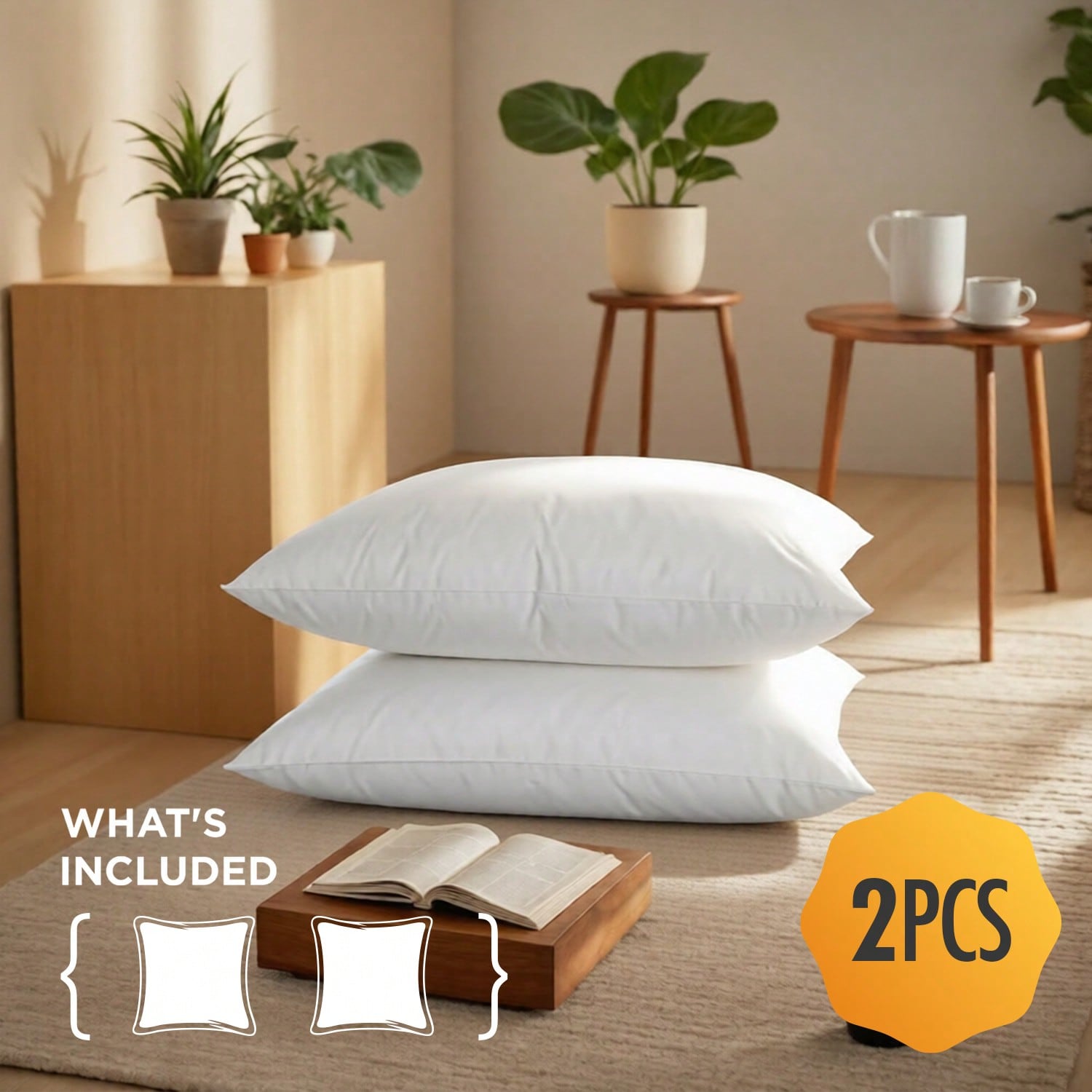 2個入りと4個入りの12x20、18x18サイズの装飾用枕カ - Pillow Insert 18X18 のレビューと価格